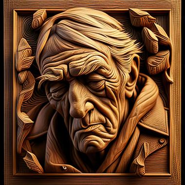 3D модель Джон Хаббард — богатый американский художник. (STL)